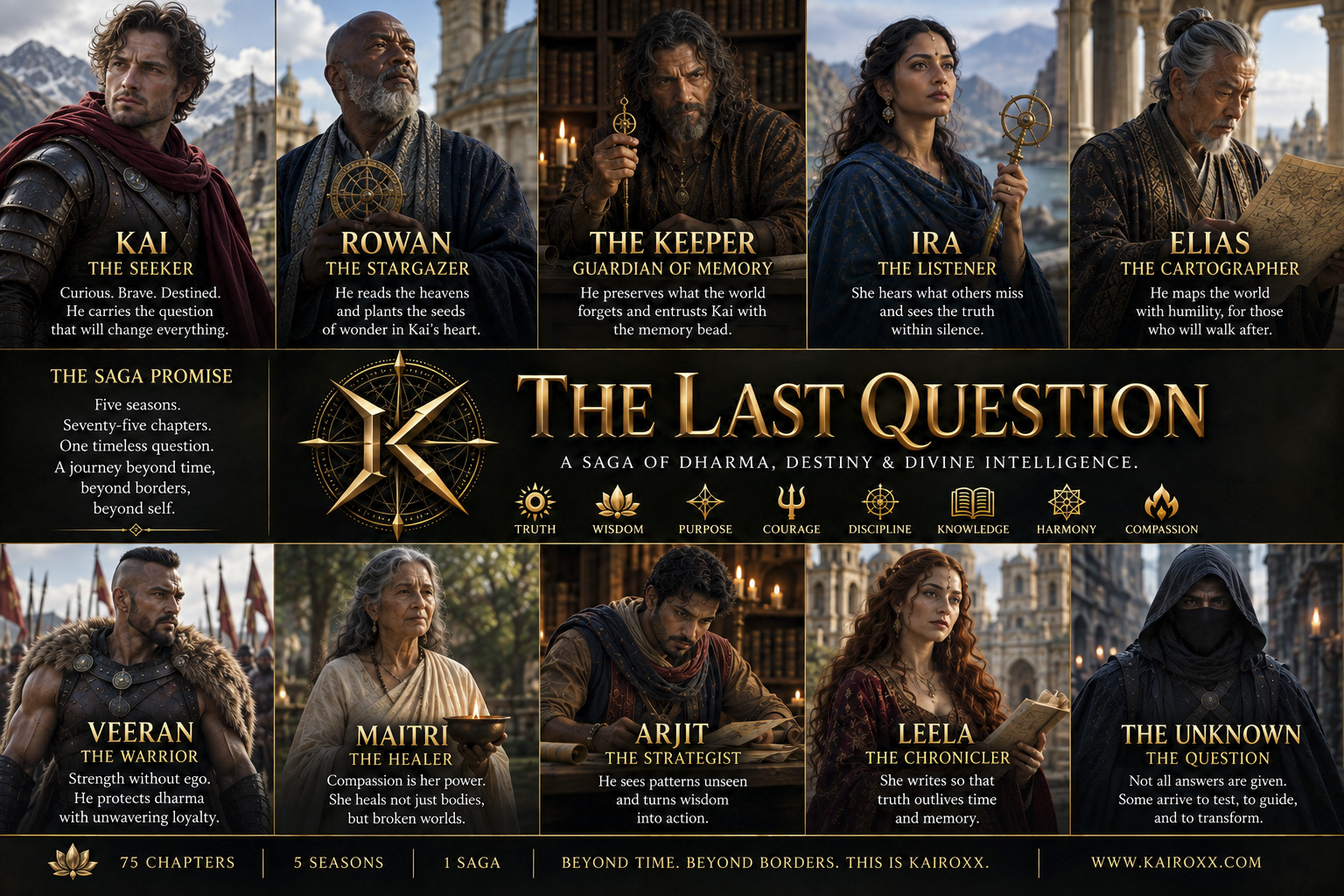 Characters from The Last Question